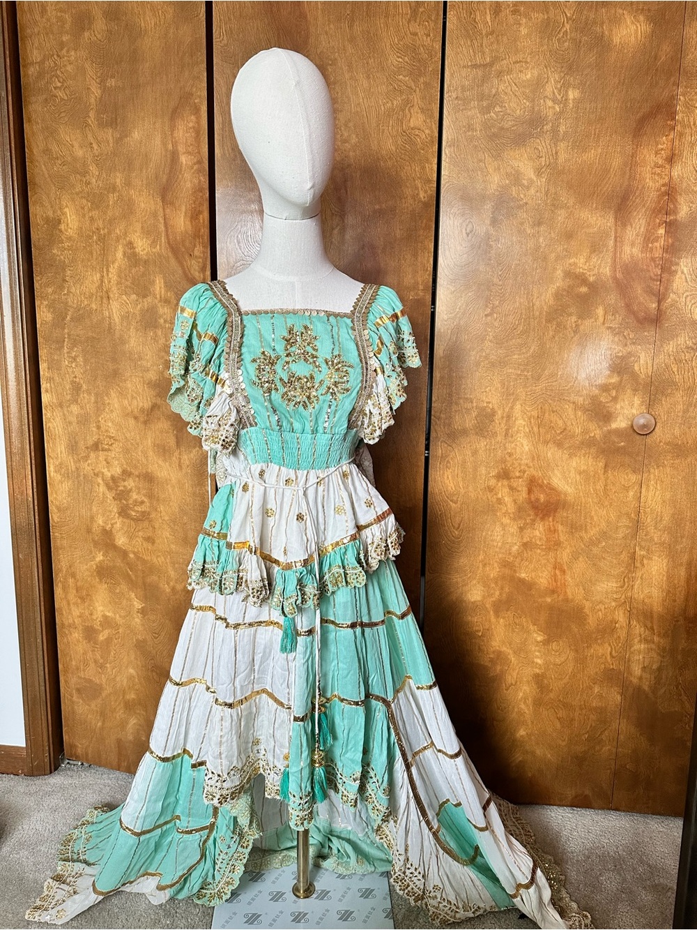 Boho 2 piece high-low skirt